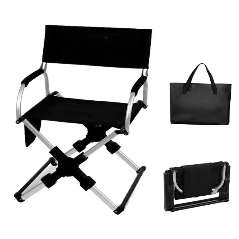 Portable folding director chair dormitory folding chair camping fishing outdoor folding chair outdoor aluminum alloy