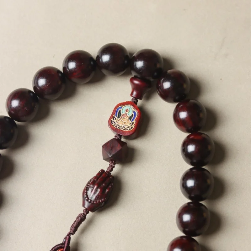 Small-leaf Buddhist , decorative , prayer beads, 1.5mm hand-held wooden DIY accessory, rosewood bracelet