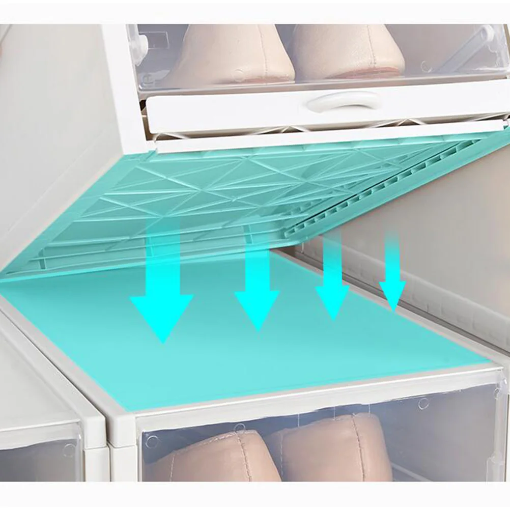 

3 Pcs Shoe Storage Box Clear Drawer Type Plastic Container ganizer For Shoes Belts Scarves Socks Cosmetics Accessories Space