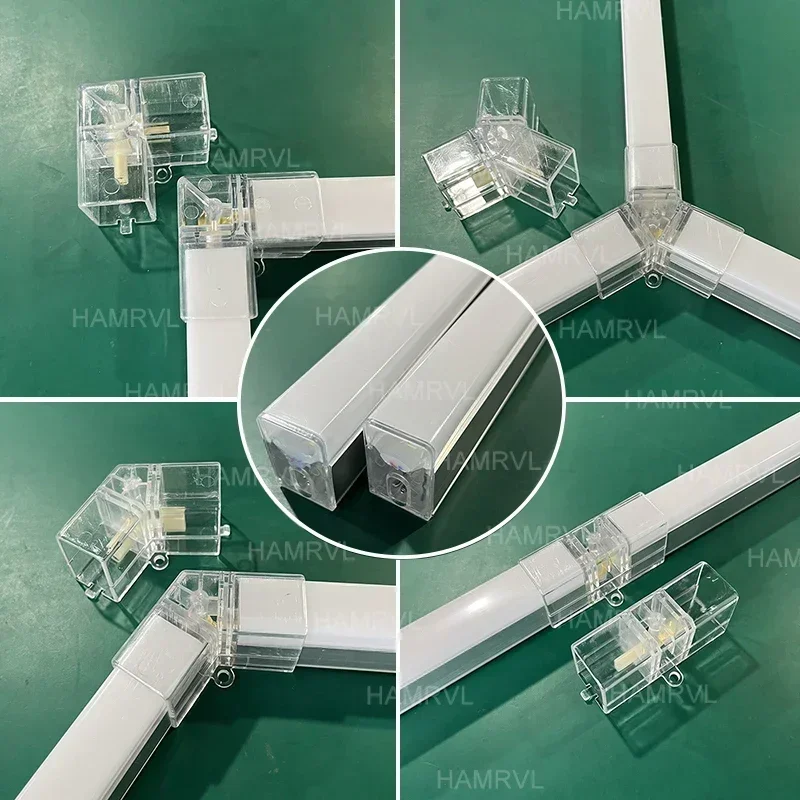 차고 조명 육각 조명 램프, 110V-240V LED 튜브 벌집 천장 조명, 자동차 차체 수리 LED 워크샵 맞춤형