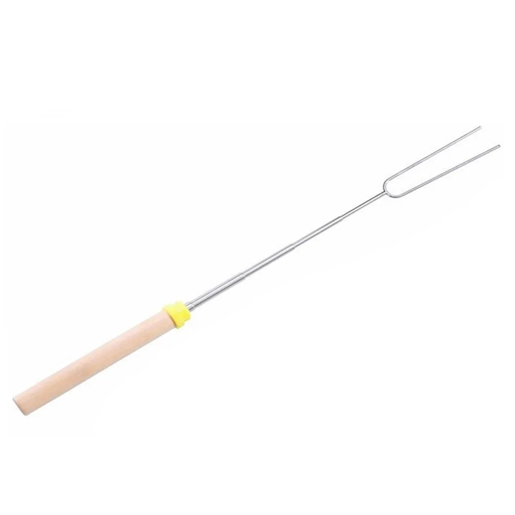 

Marshmallow Roasting Hot Stainless Steel Fork Dog Fork Stainless Steel BBQ Tool Sausage Skewer Camping Outdoor Cooking