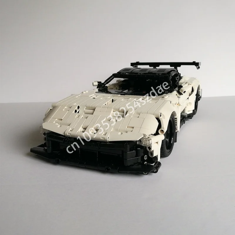 2104 pçs moc corrida técnica astons martin vulcan 1:12 supercar modelo blocos de construção velocidade veículo tijolos brinquedos crianças presentes adultos