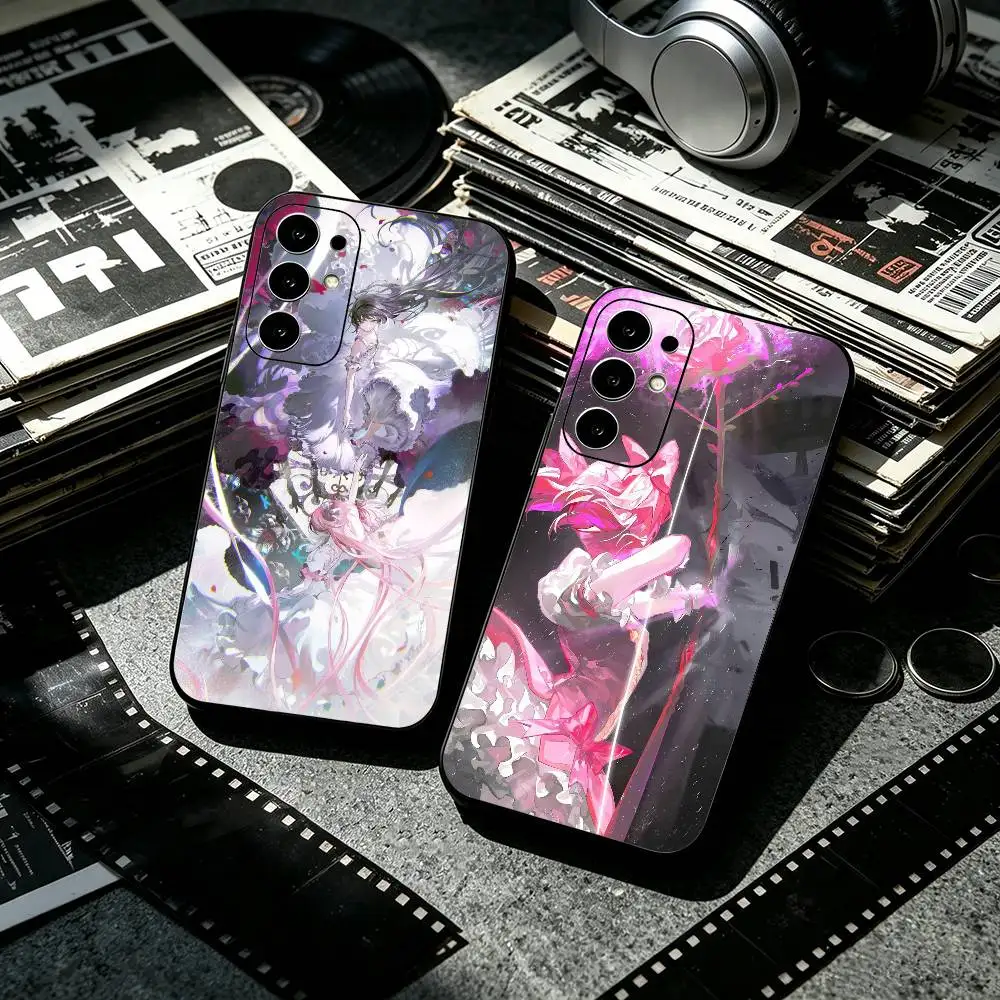 Anime P-Puella Magi Madoka M-Magica  Black Phone Case for Samsung S25 24 23 22 21 20 30 Ultra Plus Fe Note 10 5G Cover