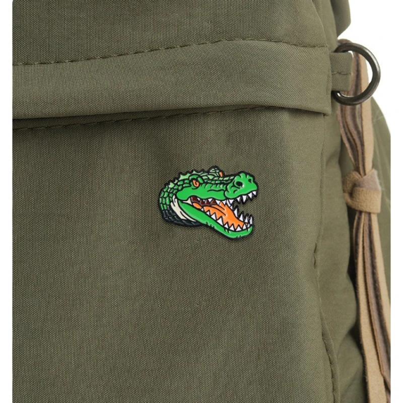 Alligator Head Enamel Pin Brooch for DIY for Clothes Bags Shoes Hat Scarf T-shirt Jeans Decoration