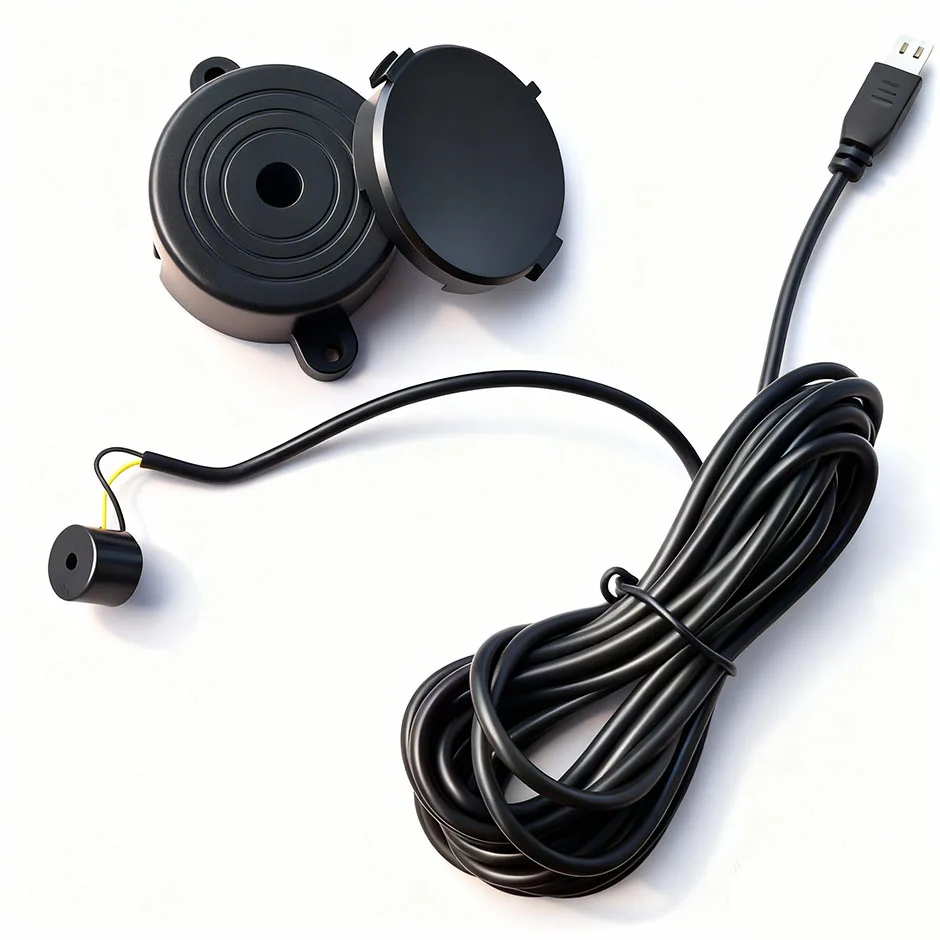 QXNY 2Pin Active Buzzer 12V TMB12A12 Magnetic Long Continous Beep Tone Mini Plug for Car Radar Parking Sensors  Monitor..