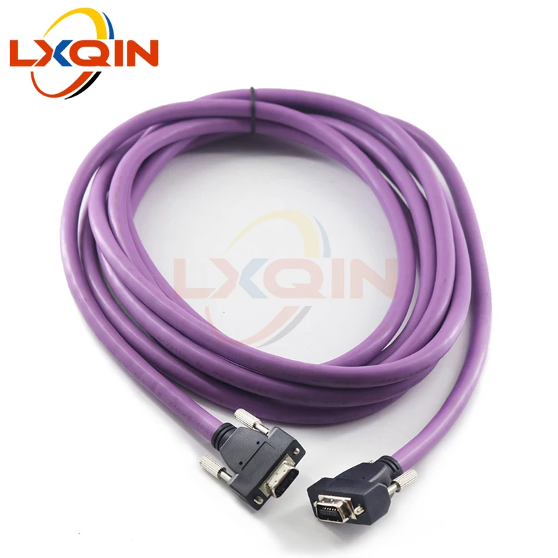 Cable de línea de alta densidad para impresora LXQIN, cable de datos PCI púrpura de 14 pines para impresora de gran formato Allwin Xuli Human