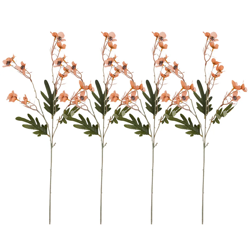 

Artificial Flowers Bunches Plastic Calyx Small Christmas Tree Bride Table Centerpieces Layout Decors DIY Plant pip berry