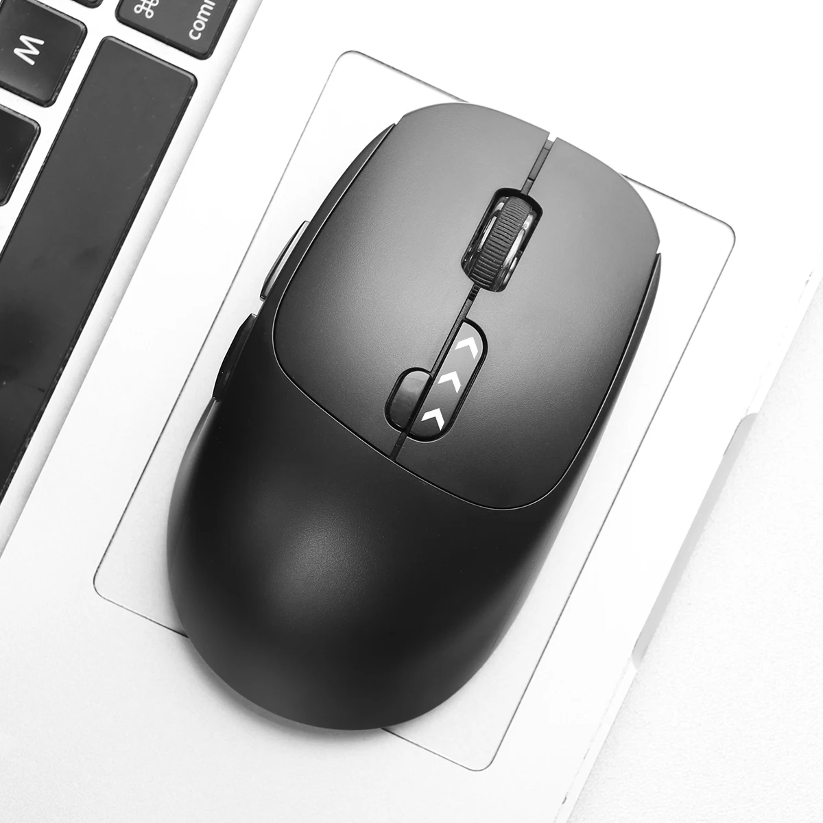 2.4G Wireless Rechargeable Mouse | Power Level Display | Ergonomic Design | USB-A Plug & Play | Wide OS Compatibility