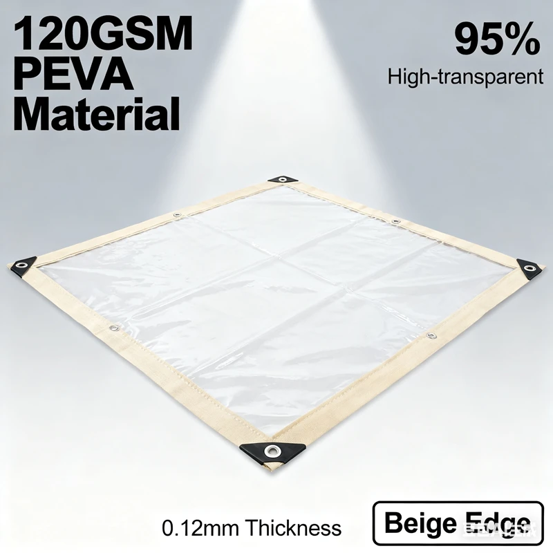 New PEVA Rainproof Film Outdoor Transparent Tarpaulin Truck Shed Raincover Furniture Dust Cover Greenhouse Waterproof Cloth