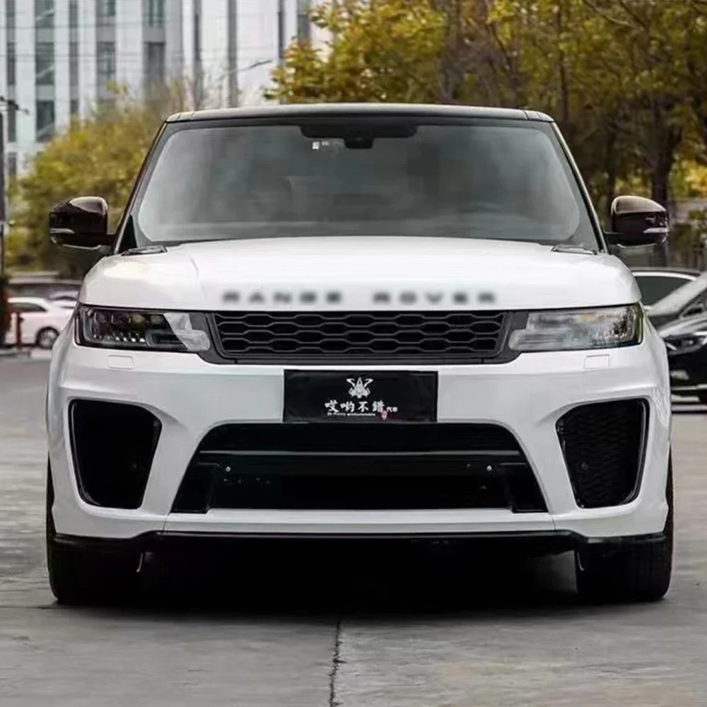 Upgrade Kit Facelift Conversion Bumper Bodykit Body Kits For 2013-2017 Range Rover Sport to 2018-2021 Range Rover Sport SVR - Image 4
