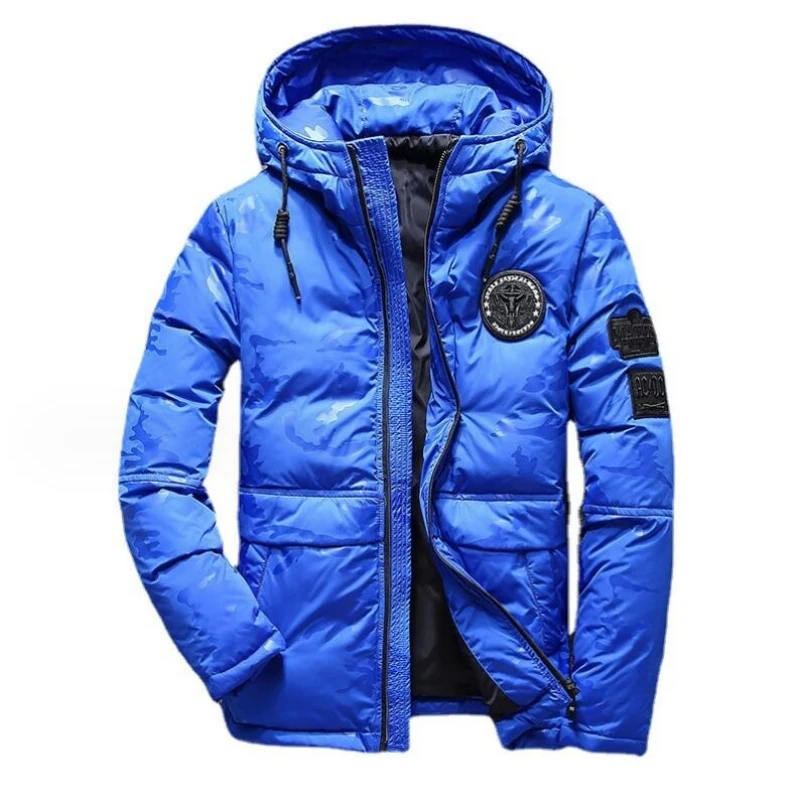 New Parka Men's Winter Jacket Thick Snow Parkas Overcoat White Duck Down Jacket Men Windbreaker Down Coat Plus Siz M-4XL