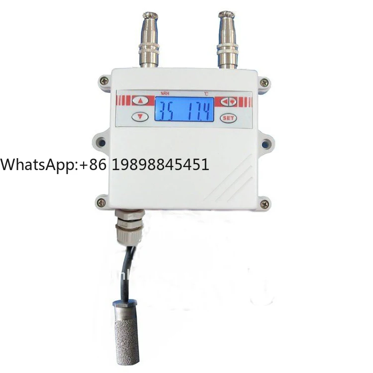 

LCD Display Relay Output 4-20mA Modbus Temperature Humidity Sensor Transmitter