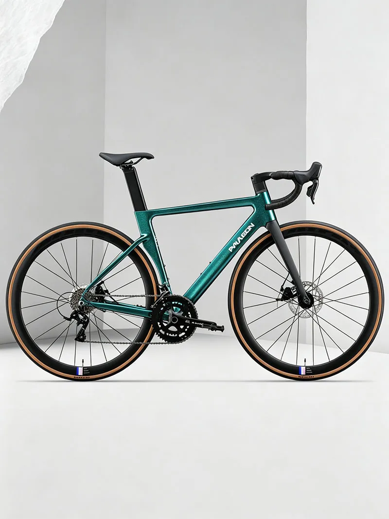 AliExpress NONE 700C Aluminum Alloy Road Bike, Ultra Light 18 Speed Hydraulic Disc Brake, Carbon Fiber Fork Racing Bicycle