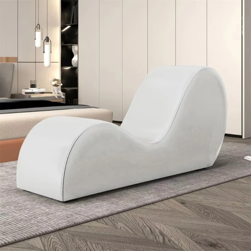 

Yoga chair Faux leather recliner Stretch Relax, ergonomic curved recliner Living room