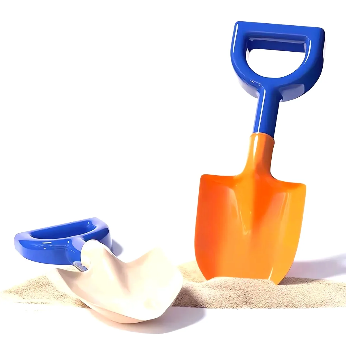 1/2PCS Children Beach Shovel or with Folding Bucket Kid Sand Pointed Toy Outdoor Play Water/Snow Game Summer Winter Gift
