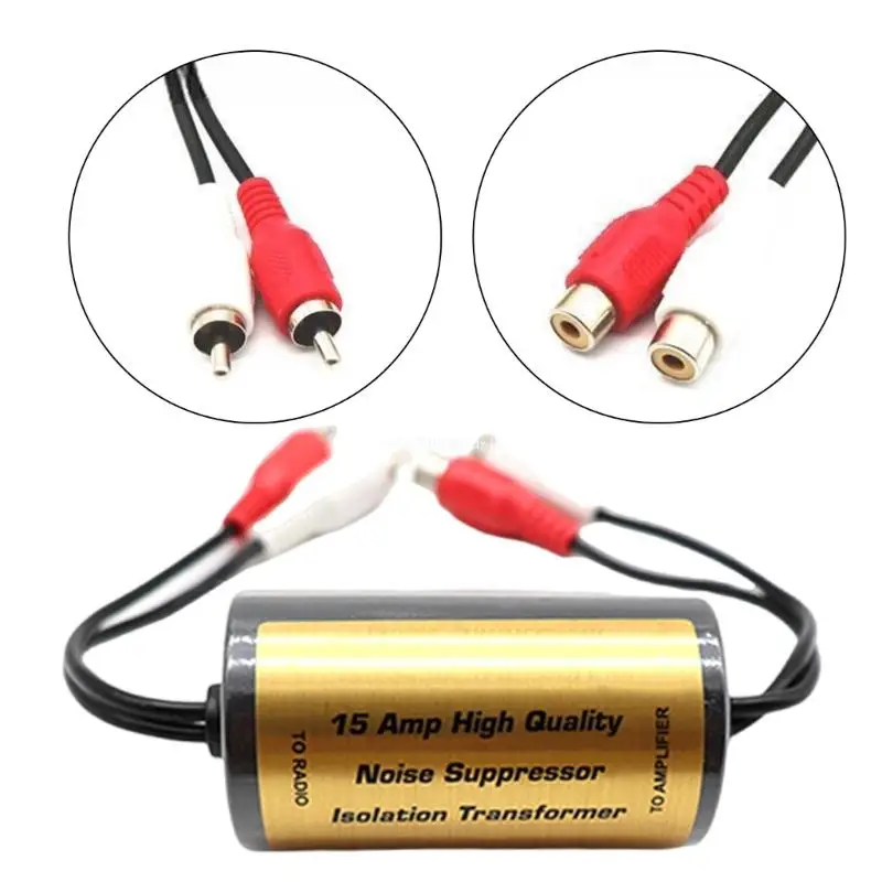 Radio Noise Filter Suppressor Ground Lsolator For Car And Home Stereo Noise Suppressor Reducer Alternator Dropship