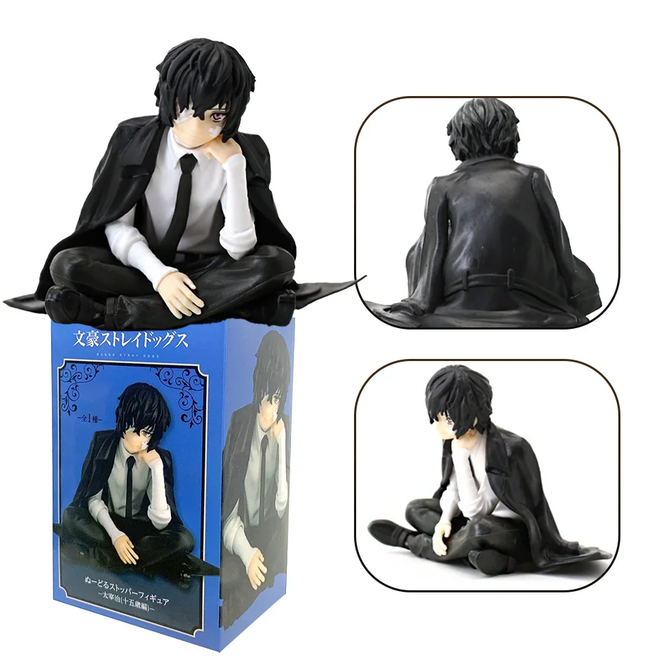 Anime Bungo Zwerfhonden Nakahara Chuya Figuur Dazai Osamu Actiefiguren Noedels Druk Model PVC Collectible Speelgoed Verjaardagscadeautjes