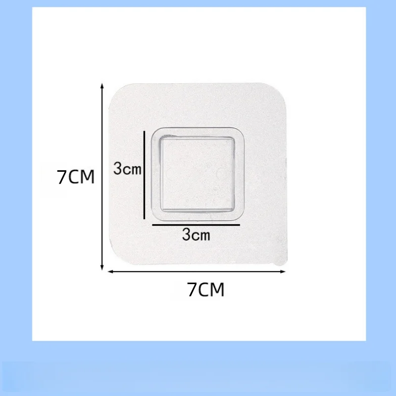 7x7cm Spurloser Klebehaken, Bohrerfreier Schwerlast-Wasserdichter Aufhänger für Kleinteile, Handtücher, Taschen, Wohnungs- und Studentenwohnheimdekoration – Detail 7