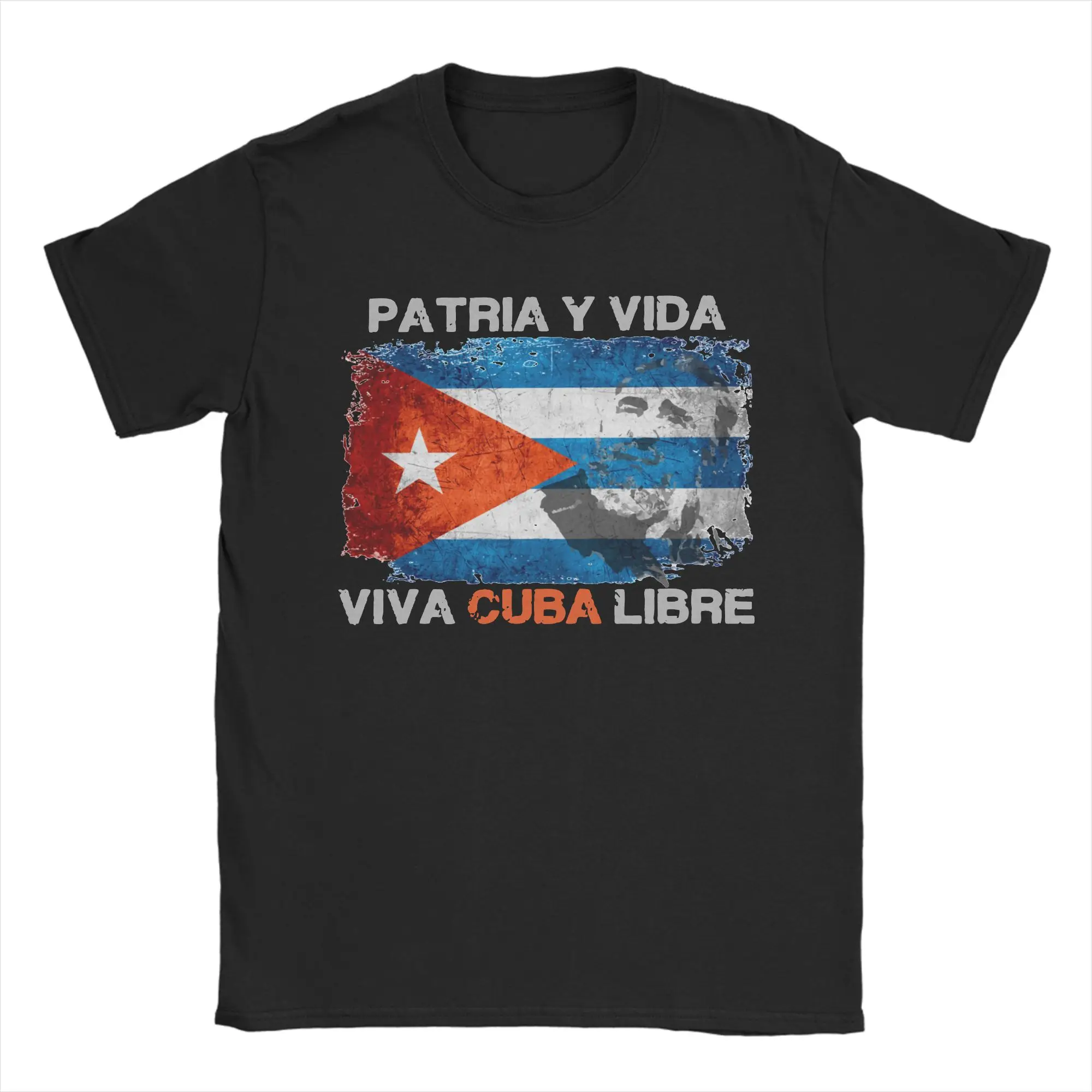 Patria Y Vida Cuba T Shirts Men Women's Cotton Funny T-Shirt O Neck Viva CuBa Libre Tee Shirt Short Sleeve Tops New Arrival