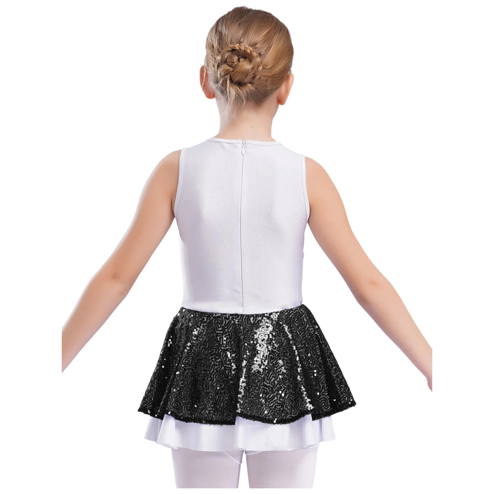 High School Cheerleader Costume for Kids Girls Halloween Cheer Uniform Ballet Dance Competition Team Sports Cheerleading view 5