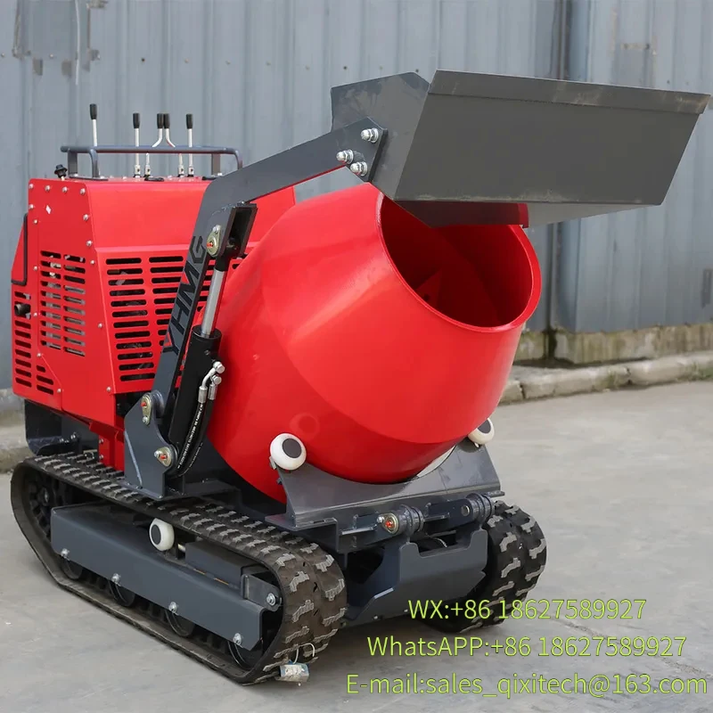 China Ce Epa Engine  Concrete Mixer Loader With Self Loading Small  Dump 190l  750kg Concrete Mixer 1Mini Dumper