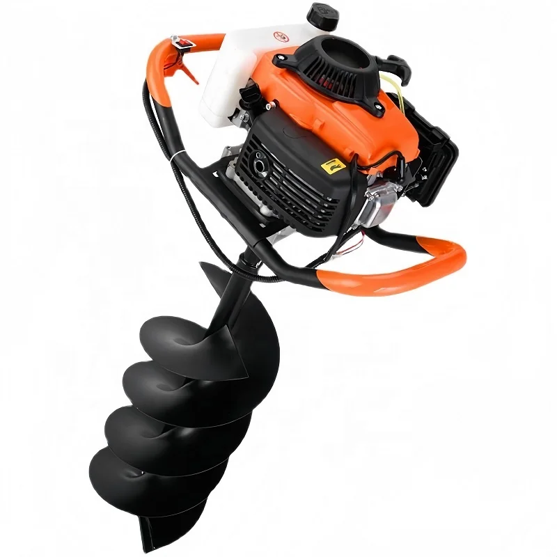 OEM Factory Direct 52cc  oline Handheld Earth Drill Auger for Drilling in the Ground Planting Trees High-power 4-stroke