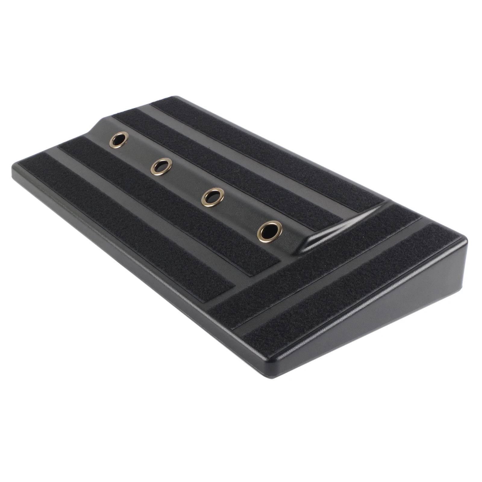 Rockhouse RPB-1BK كبيرة الحجم تأثيرات الغيتار لوحة الدواسة قوي بولي ايثيلين البلاستيك الغيتار Pedalboard الحال مع الشريط الشريط دواسات الغيتار