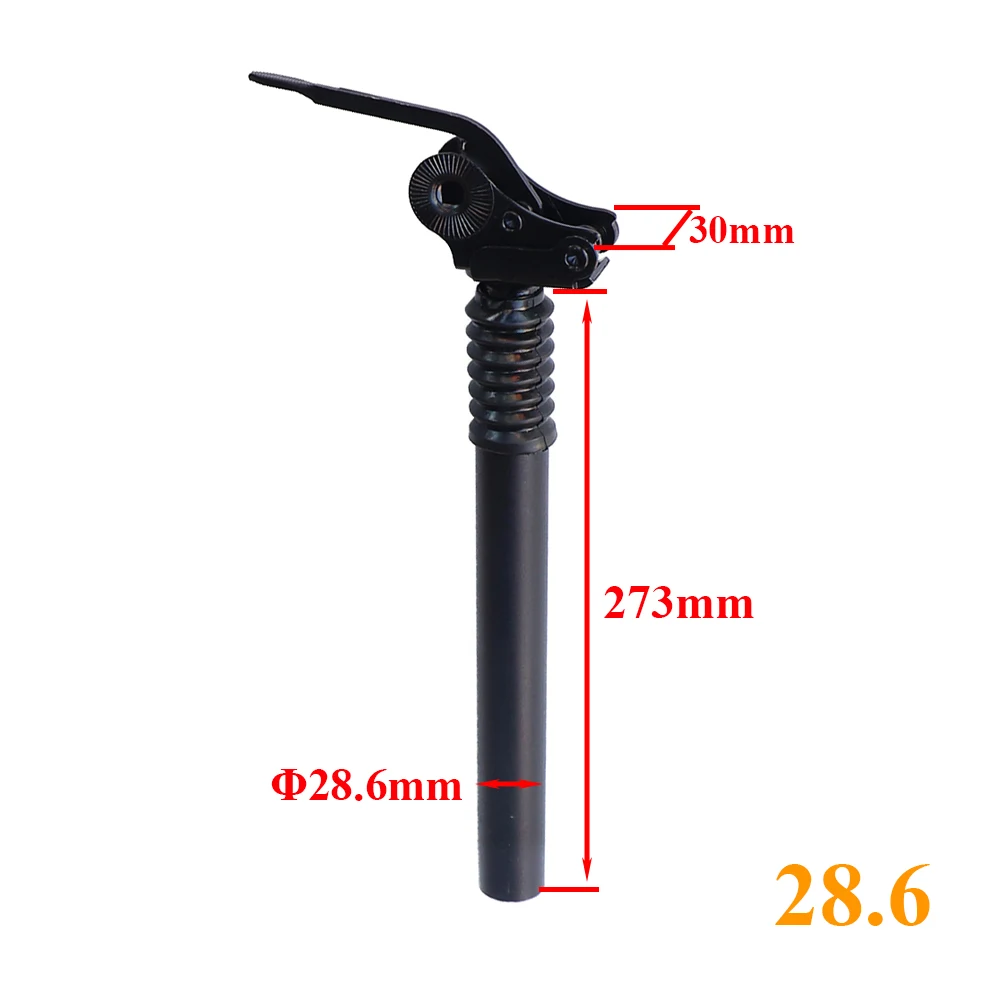 Electric Folding Bike E-Bike Shock Seatpost 27.4mm 28.6mm 31mm Bicycle Folding Flipped Shock Absorber Seat Post Accessories