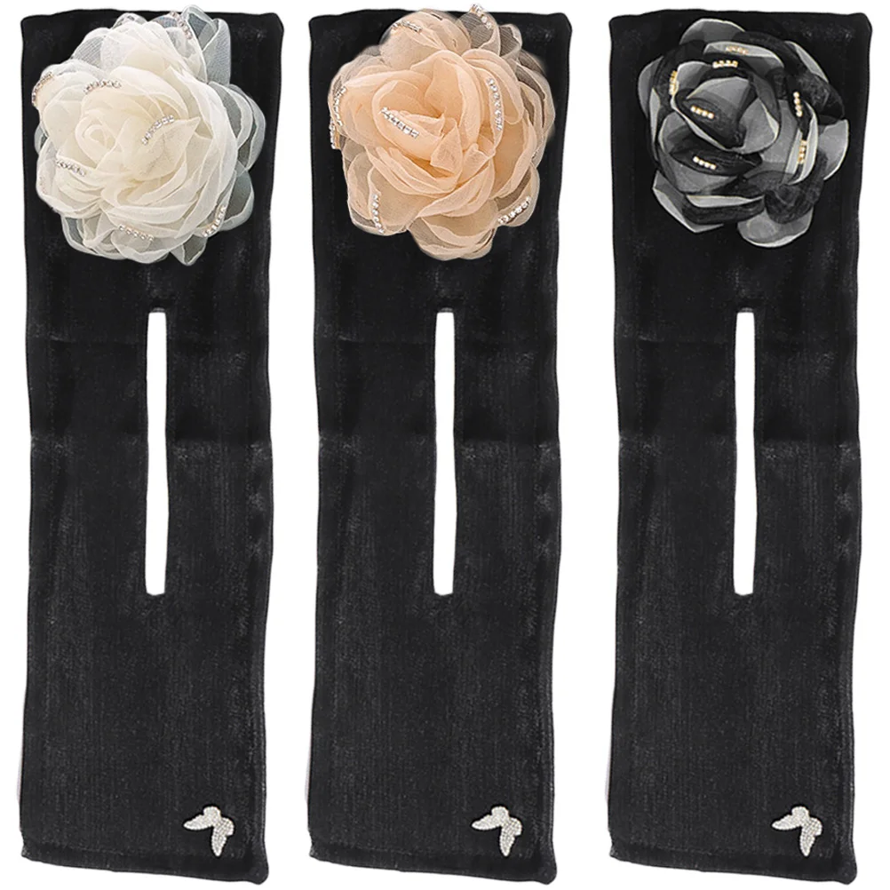 

3Pcs Bun Maker for Hair Fast Styling Tool Fashion Hair Donut Former Ribbon Shaper Convenient Carry for Travel Daily Use