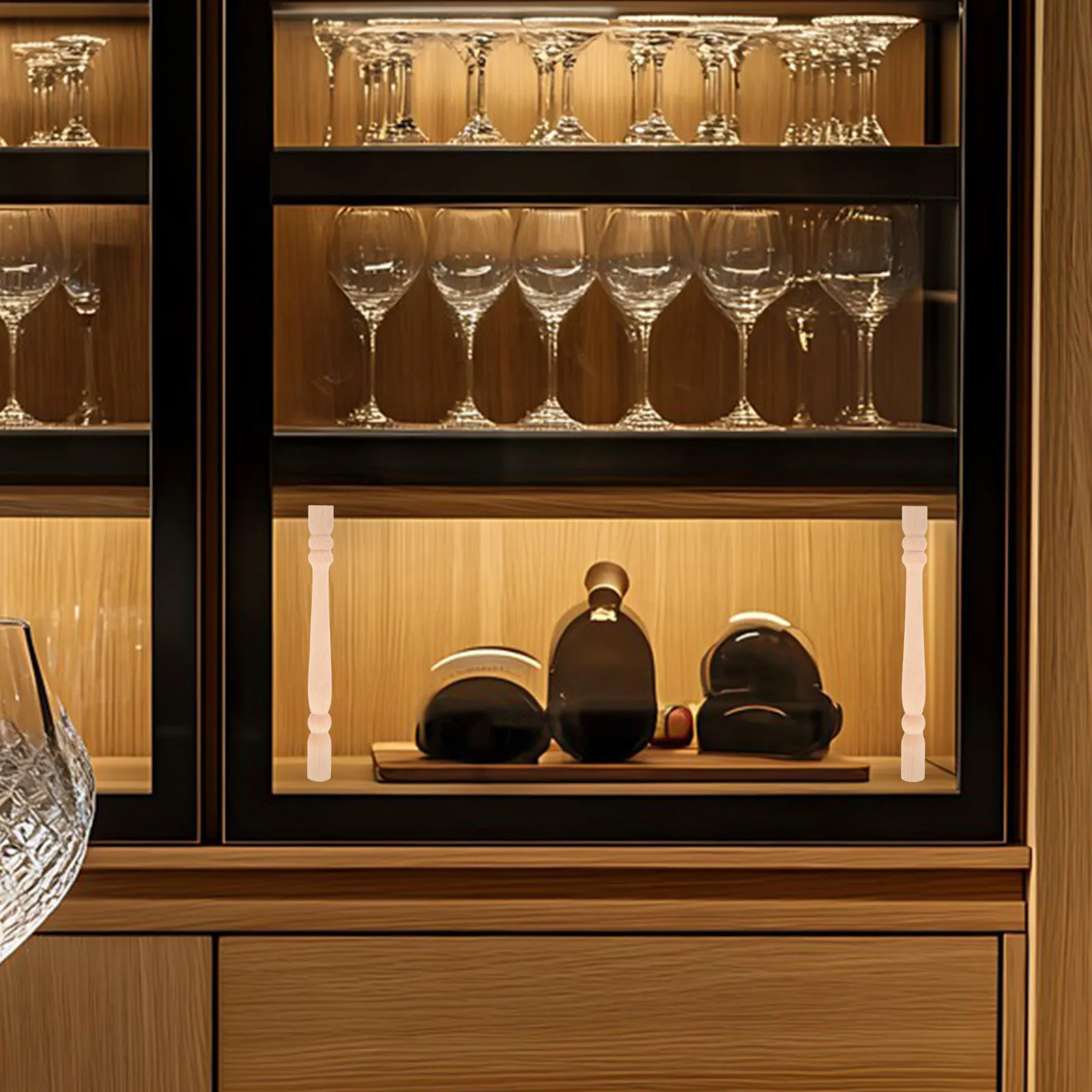 

2 шт. Декоративные колонны из массива дерева, неокрашенные, в римском стиле, для лестничных перил, деревянные балясины для самостоятельной сборки, элементы интерьера для дома