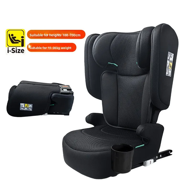 Детское автокресло Babyfond с интерфейсом ISOFIX, регулируемое автокресло для детей от 3 до 12 лет, удобное для хранения.