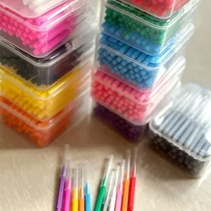 Kieferorthopädische Push Interdental Pullbürste, Reinigung zwischen Zähnen, Mundpflege, I-Typ, Push, Tanga, 0,6 mm-1,5 mm, 80 Stcs, 160 Stcs pro Box 8 Kieferorthopäde für die Hauptverkauf - №2 - №2