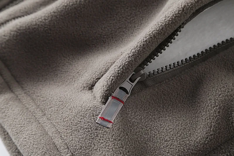 Новинка 2025 года, зимняя утепленная флисовая мужская куртка с карманами, повседневные полярные куртки, уличное морозостойкое теплое пальто, верхняя одежда больших размеров