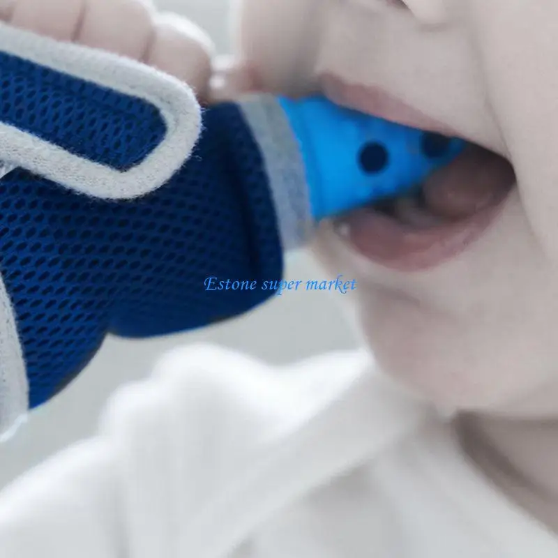090B Silicone Teethers For Babies Finger Guard Stop Thumb Sucking Wrist Band