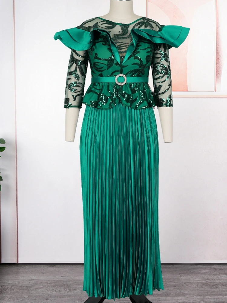 

Африканские платья для женщин, элегантное свадебное мусульманское модное абайя, дашики, халат, кафтан, длинное платье макси, турецкая Африка, новинка 2023 года