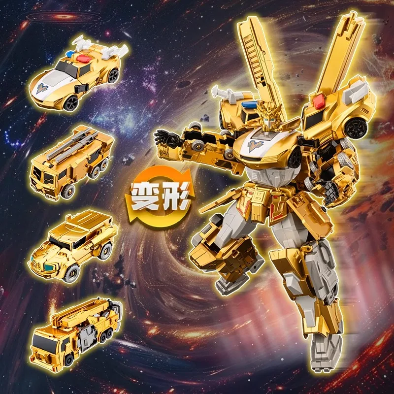 

Super Transforming War God Golden Car Transformation Alliance Four-in-One Transforming Robot Mecha Children's Toy Boy Transforme