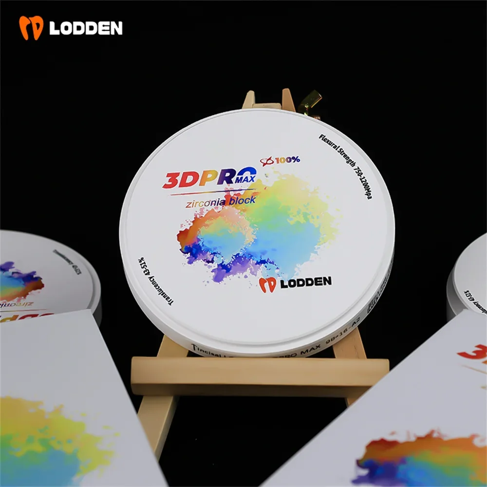 Lodden Zirart Zirkonia 3d Pro Max 98*18mm 5 Schichten Mehr schicht blöcke Zirkon oxid Dics Cad/Cam Dental labor Zahnersatz Materialien Vita16