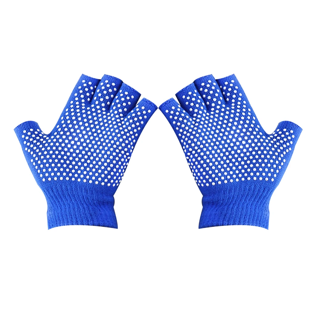 

NonSlip Yoga Breathable Cotton Fingerless Knitted Sports Gloves Fitness Accessories Gym Knitted Gloves Equipment