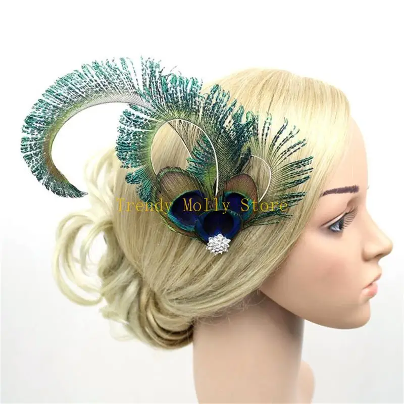 N5KB Teaparty Fascinator Hair Clip for Party Wedding Wedd