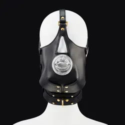 Adult Games Dog Mask Harness Adjustable Leather Collar Sex Games Mask Silicone Mouth Gag for Couple Fetish Women Sexy Sex Toys