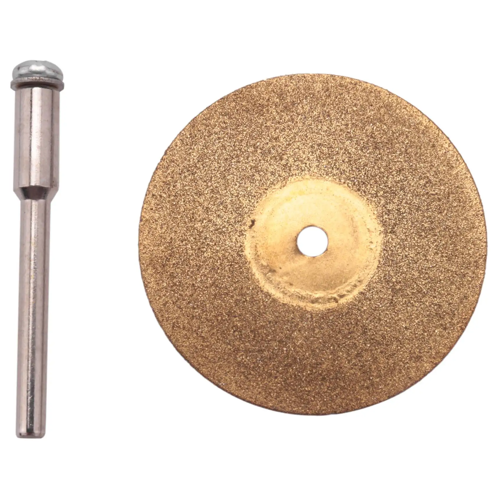 MALL 10 Pcs Cutting Wheel Cut Off Discs Coated Rotary Tools Titanium Plated Wheel WITH/Mandrel 35mm