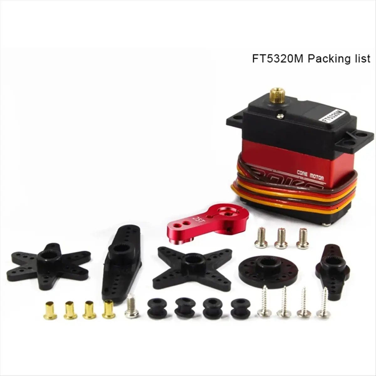 AT42 FT5330M Digital Servo 20KG Waterproof Brushless High Speed Servo Metal Gear Digital Servo for 1/8 1/10 RC Car Boat Robot