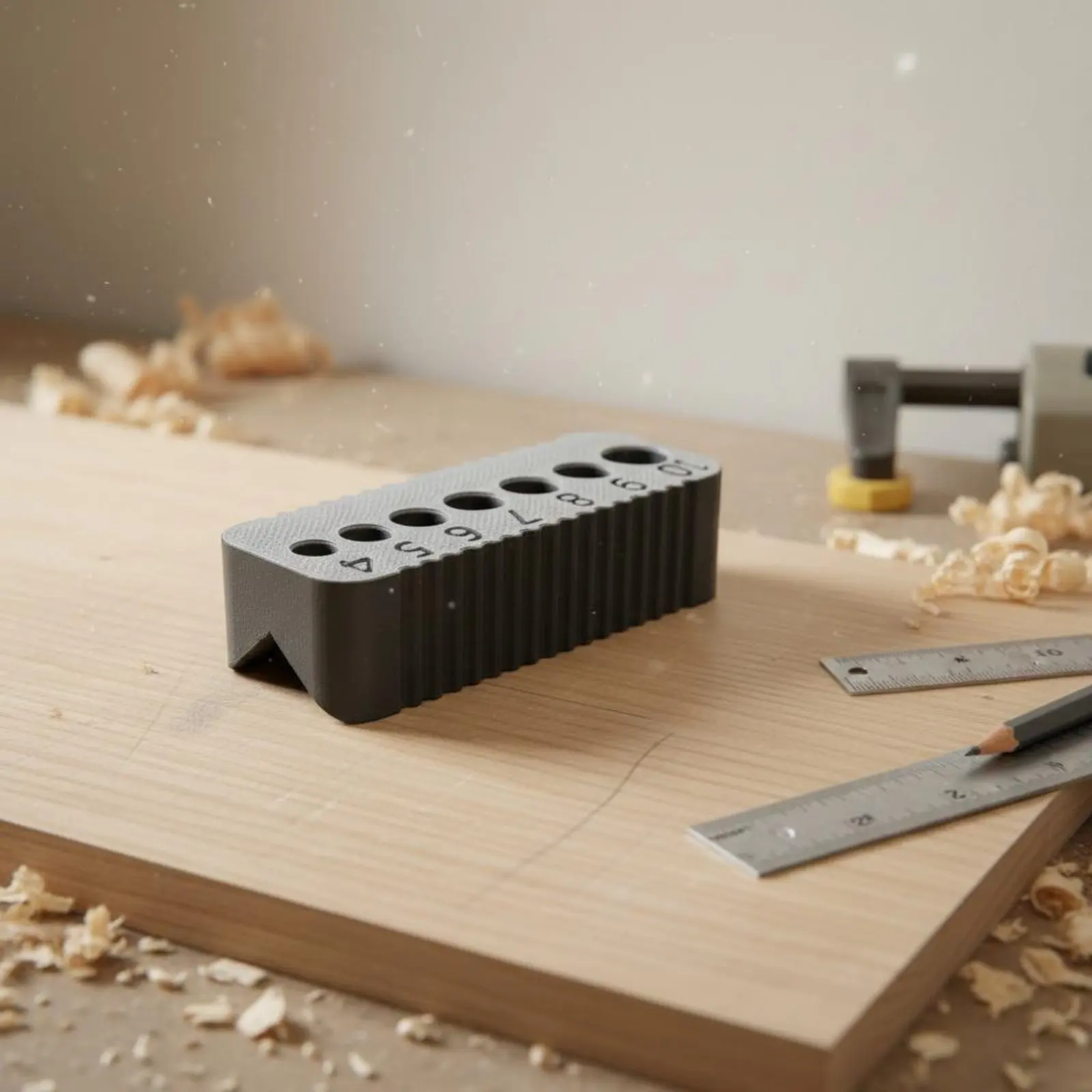 

Портативный сверлильный кондуктор для столярных работ, метрический, для сверления прямых отверстий, с четкой разметкой размеров