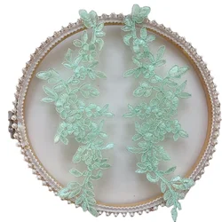 Lace Mirrored Flowers for Wedding Dress, Wedding Shoes, Headdress, DIY Sewing Accessories, RS5016, 10 PCs/Lot, 14 Colors