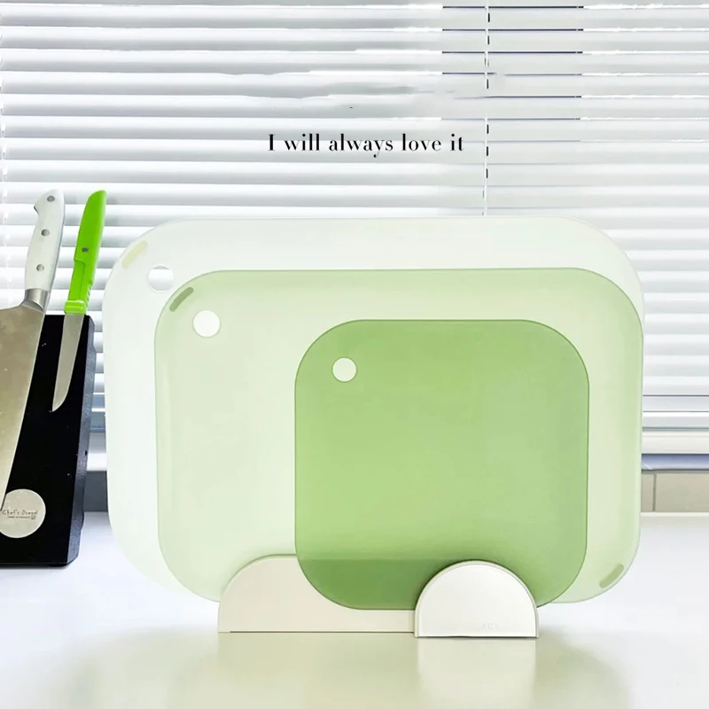 

Kitchen Special Cutting Board Set Home Simple Fruit Bread Chopping Board Double-sided Plastic Chopping Boards With base