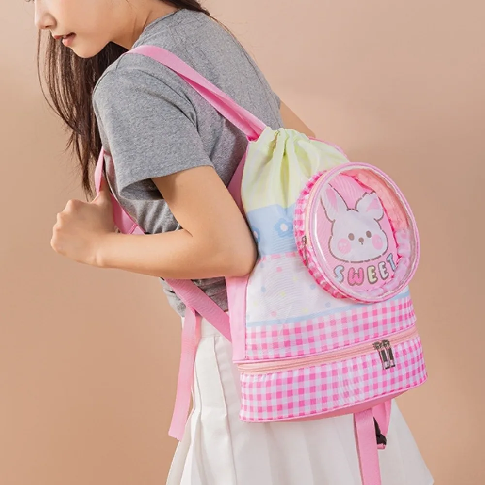 Waterproof Children's Swimming Bag Dry Wet Separation Shoe Compartment Kids Beach Bag Cartoon Lightweight Swimm Storage Bag