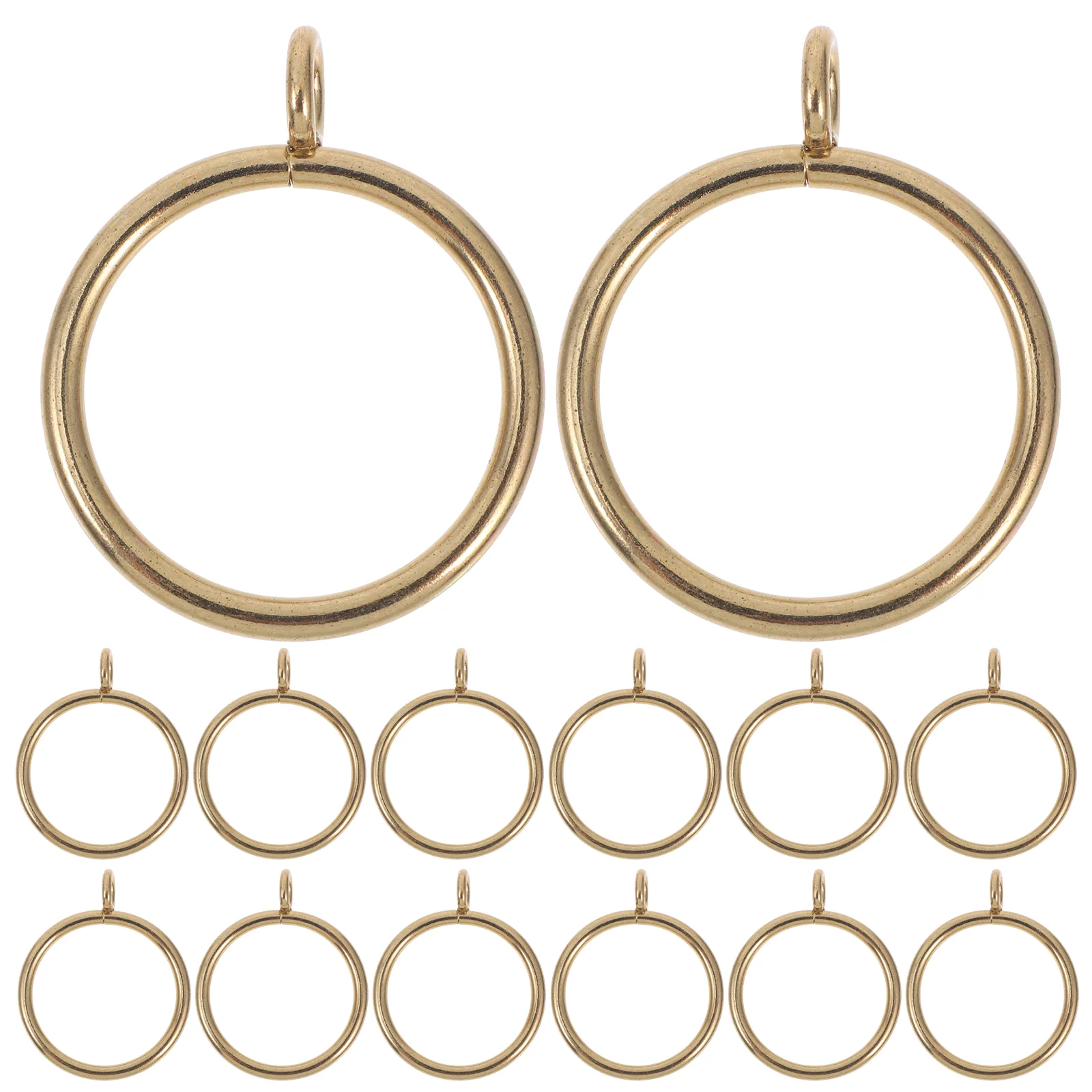 20 Pcs Metal Curtain Hanging Rings Window Drapery Hooks Toile Curtains Bronze Decorative Iron Rod Holdbacks