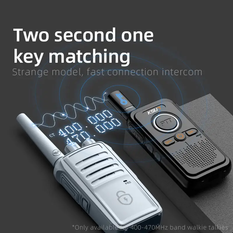 KSUNカスタムロゴPTTホキトークFRS双方向無線ウォーキートーキー長距離無線