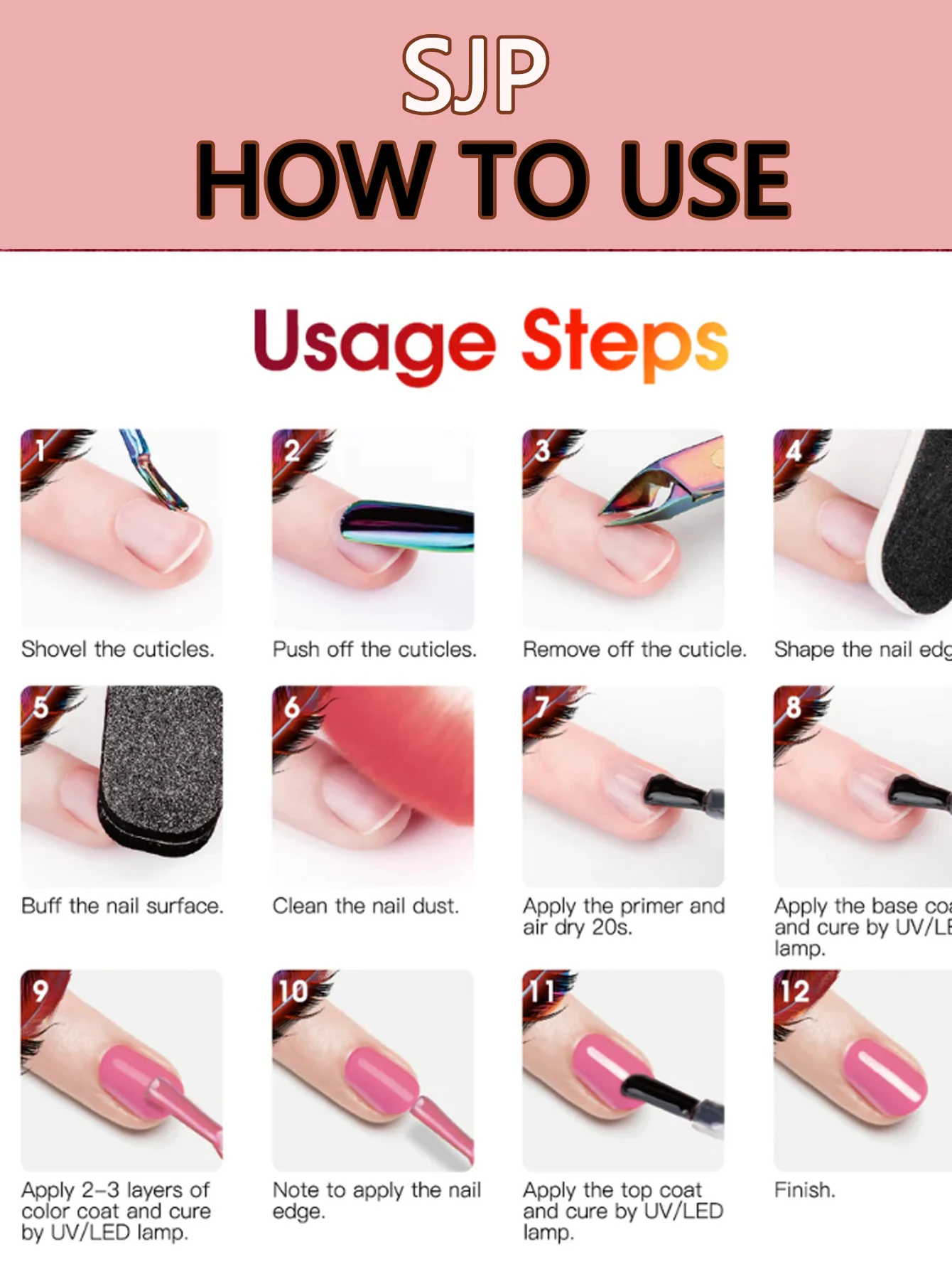 1/5개 가을 겨울 할로윈 네일 폴리쉬 세트 UV 젤 네일 아트 매니큐어 참 DlY 매니큐어 프렌치 팁 네일