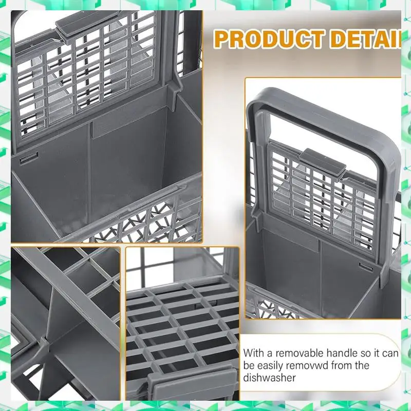 

Корзина для столовых приборов FIZP для посудомоечной машины (9,64 х 5,31 х 5 дюймов) для Whirlpool, , Maytag, Kitchenaid, Kenmore